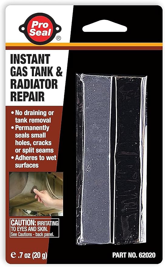 ProSeal Instant Gas Tank & Radiator Repair, 1 oz – Steel-Reinforced Epoxy Putty, Permanently Seals Small Holes, Cracks & Split Seams, Adheres to Wet Surfaces