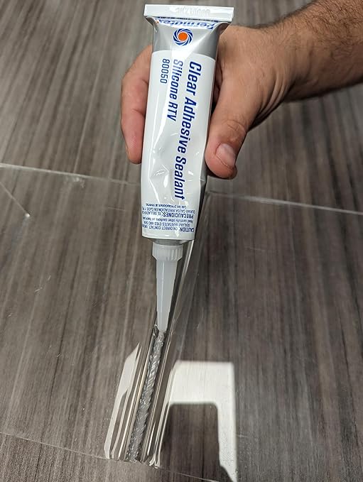 Permatex 80050 Clear RTV Silicone Adhesive Sealant, 3 oz