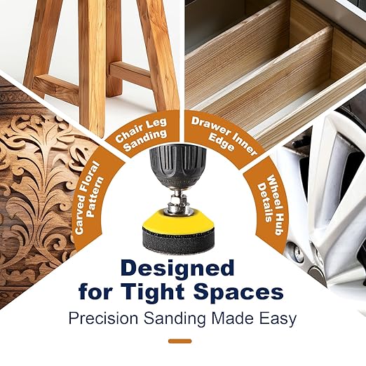 187 Pieces 2 Inch Sanding Disc, GOH DODD Wet Dry Sandpaper with Interface Pad and Backer Plate 1/4" Shank, 60-10000 Grits Grinding Abrasive Sand Paper for Auto Metal Glass Resin Wood Sanding
