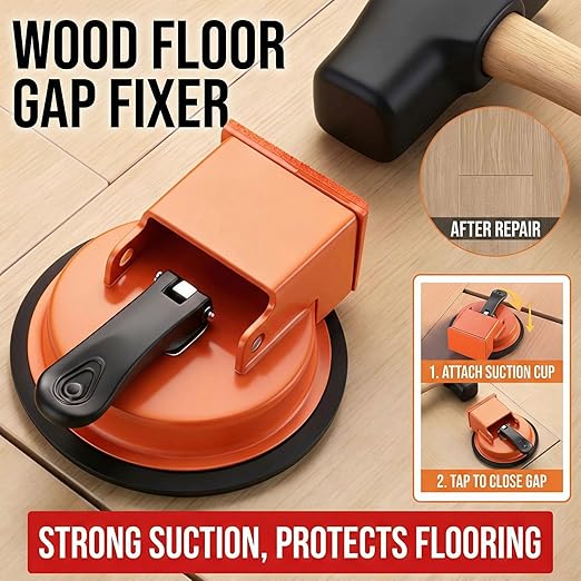 HUBAI Floor Gap Fixer Tool, Heavy Duty Laminate Floor Suction Cup Repair Tool, for Laminate, Wood, Tile, Vinyl Floor Gap Repair Tool - Durable, Compact, & Efficient Flooring Tools (Blue)