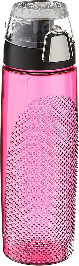 Thermos Tritan Hydration Bottle with Meter, 24-Ounce, Magenta