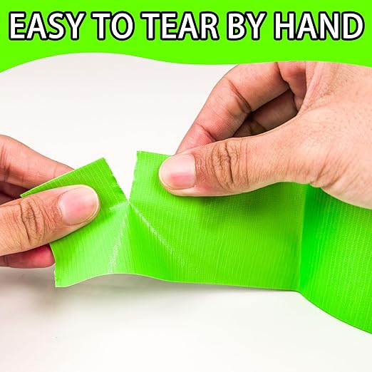 COSIMIXO 5-Pack Green Heavy Duty Duct Tape, 2 inches x 30 Yards, Strong, Flexible, No Residue, All-Weather and Tear by Hand - Bulk Value for Repairs, Industrial, Professional Use