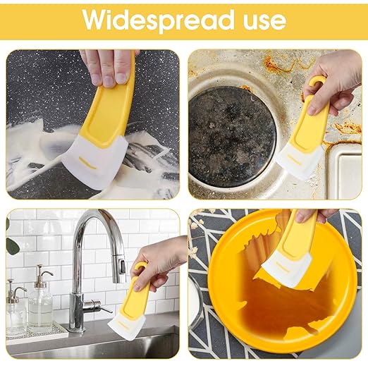 2 Pcs Silicone Spatula for 3D Printing Resin Removal 3D Resin Printer Accessories Must-Have 3D Resin Printer Tool for Resin Transfer and Protect Release Film Silicone Scraper Resin Spatula Tools