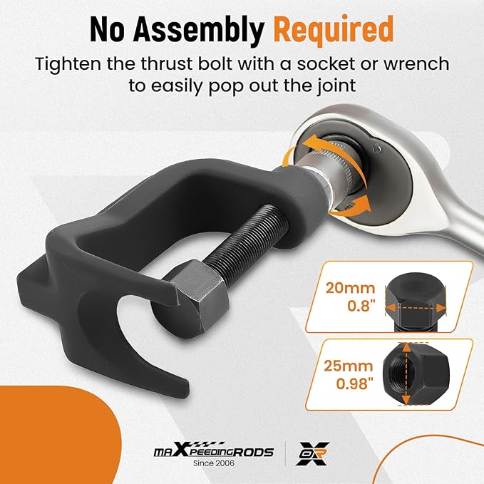 maXpeedingrods Ball Joint Removal Tool, Ball Joint Separator, Universal Ball Joint Puller with Lower Control Arm Prying Tool for 2-3/8 Inch, Ball Joint Press Kit for Most Cars, Trucks