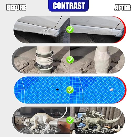 Epoxy Putty - 10oz / 280g Epoxy Sculpt Clay to Fix Leaks, Model, Fill Cracks - Fast Repair Pool Putty for Metal, Plastic, Wood, Tile, Ceramics, Mega Adhesion and Waterproof (Black)