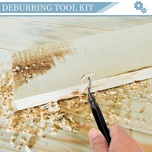 Deburring Tool with 12 HSS Blades, 12 High-Speed Steel Blades for 3D Prints, Metal, PVC & Plastic