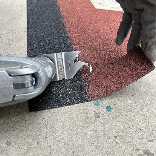 XXGO 6 Pcs Oscillating Multi Tool Knife Blade for Cutting Roofing Asphalt Shingles PVC Floor Carpet Cardboard XG3306