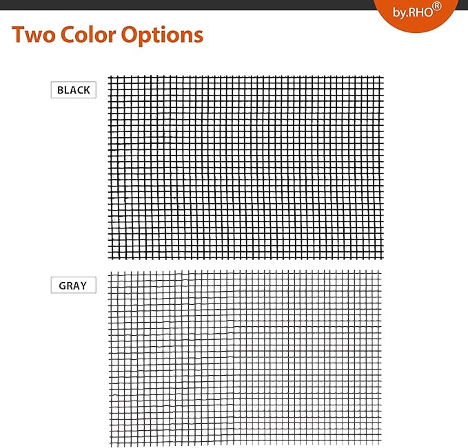 by.RHO Window Screen Repair Kit Tape. Black XL(15FT). 3-Layer Strong Adhesive & Waterproof Fiberglass Covering Wire mesh Repair for Window Screen and Screen Door tears Holes Screen Repair kit