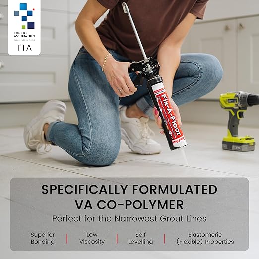 The Original Fix-A-Floor Loose Tile Repair Adhesive - Tile, Porcelain, Ceramic, Marble, Stone & Wood. Custom Tip for All Grout Sizes. Pack of 12 *for Best Results Use The Proven Power of a Caulk Gun*