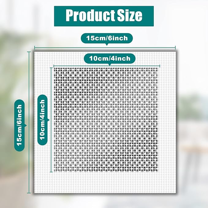 8Pcs 4 Inch Drywall Patch, Wall Repair Patches, Self-Adhesive Fiberglass Repair Kit Dry Wall Hole Repair Patch for Aluminum Metal Sheetrock Ceiling (4"x 4")