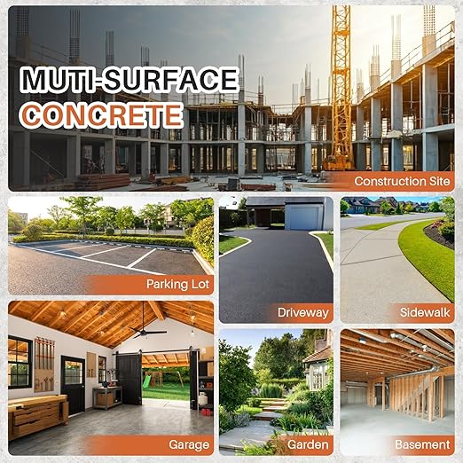 Concrete Crack Filler, Self-Leveling Magic Crack Filler for Concrete, Waterproof Repair Sealant for Cement Driveways, Patio, Sidewalk, Indoor & Outdoor, High Elasticity and Quick-Drying-2PCS