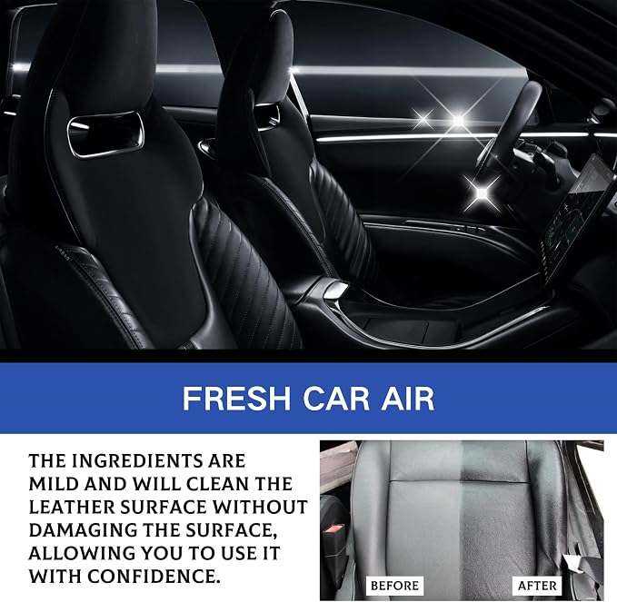 Leader Cleaning and Care Cream, Leather Cleaning Cream for Car Interior, Multifunctional Cleaning Paste for Leather Care, Furniture Leather Repair Kit, Leather Conditioner Cream
