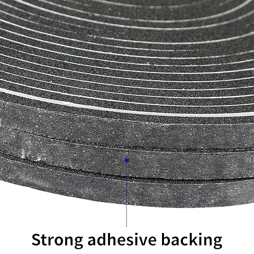 High Density Foam Tape - 1'' x 1'' x 13ft(L) Weatherproof Adhesive Prevent Condensation Heat Resistant Flame Retardant Weather Stripping Easy to Cut & Install & Remove for Car Doors Pipes Windows