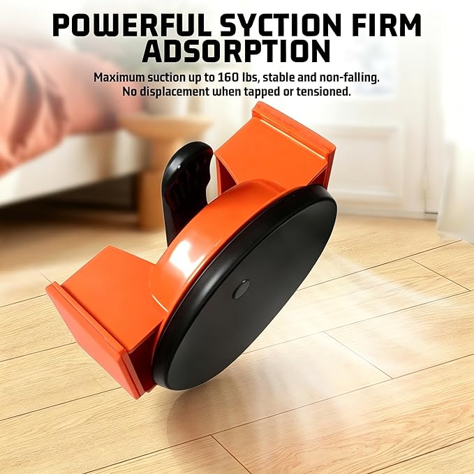 Floor Gap Repair Tool — Heavy Duty Plank Grabber with Enhanced Suction Cup Slot Cutter 4 Sticky Pads, Quick Lock Puller for Laminate Vinyl Engineered Hardwood Floors, Iron-Made Flooring Tools