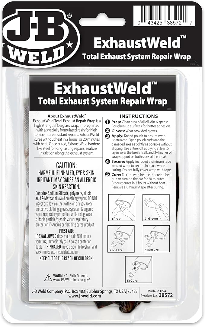 J-B Weld ExhaustWeld 2" x 72" Repair Wrap, White