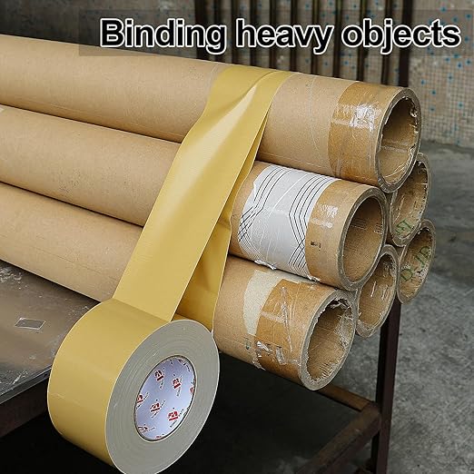 3 Inch Tan Brown Duct Tape Waterproof,Heavy Duty,3 Inch x 60 Yards,9 Mil Industrial Grade Light Brown Duct Tape,No Residue,Strong,Flexible and All Weather,Professional for Indoor & Outdoor Use