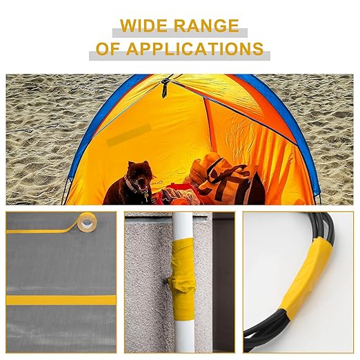 WELSTIK Professional Grade Yellow Duct Tape, Waterproof Duct Cloth Fabric,Duct Tape for Repairs, DIY, Crafts, Indoor Outdoor Use,2 Inch X 45 Yards