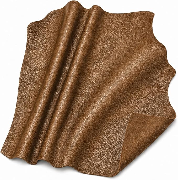 Reed Leather Hides - Cow Skins (12 X 24 Inches 2 Square Foot, Antique Brown)