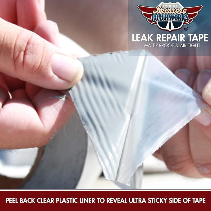 RV Sealant Tape, 4 Inch x 50 Foot RV White Roof Seal Tape UV & Weatherproof Sealant Roofing Tape for RV Repair, Window, Boat Sealing Camper Roof Leaks (50 Foot 4" Tape)