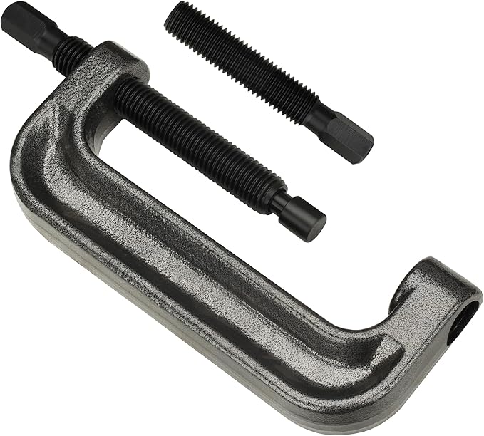Ball Joint Press Kit, Large C-Frame Press for Ball Joints, U-Joints and Wheel Studs Removes, Brake Anchor Pins Press with 2 Screws