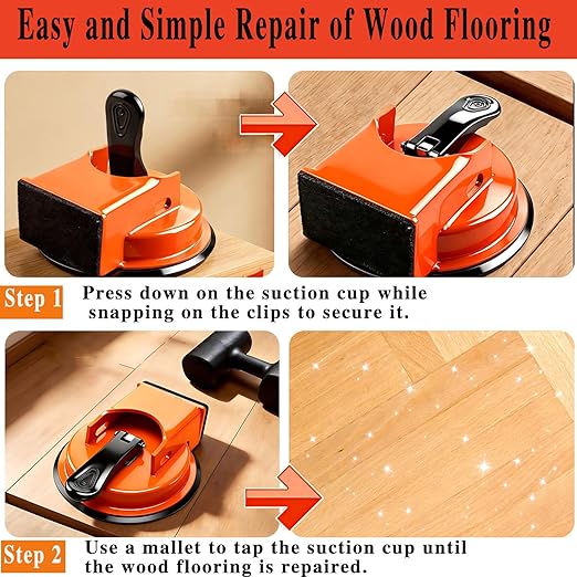 Laminate Floor Gap Repair Tool,Upgraded Heavy Duty Floor Gap Fixer Suction Cup Tool,Laminate Flooring Tools, Countertop Leveling Tools for Vinyl, Wood,Laminate,Tile