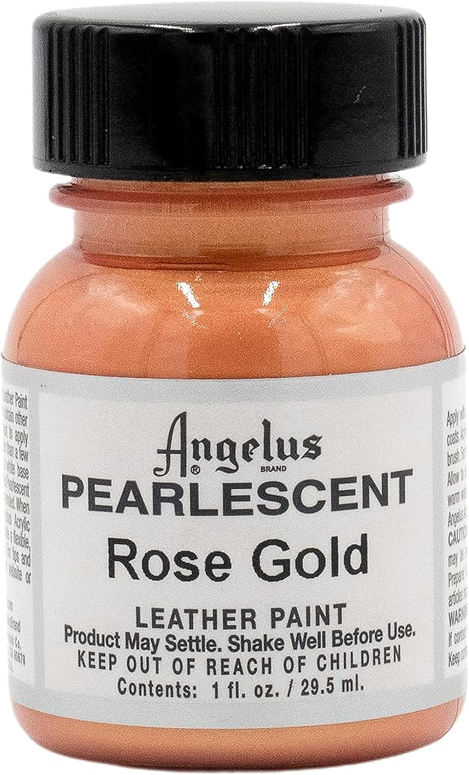 Angelus 1 oz Leather Paint, 1 Fl Oz (Pack of 1), Rose Gold