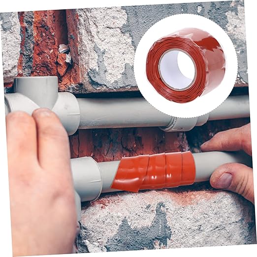 VILLCASE Flexible Silicone Rubber Sealing Tape for Pipe Leak Repair Compression Resistant Seam Sealant for Plumbing Buckets Outdoor Wet Areas