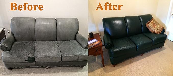 Blend It On Furniture Complete Leather Refinish and Repair Kit/Now with 3 Color Shades to Blend with/Leather & Vinyl Restorer (Bold Brown)