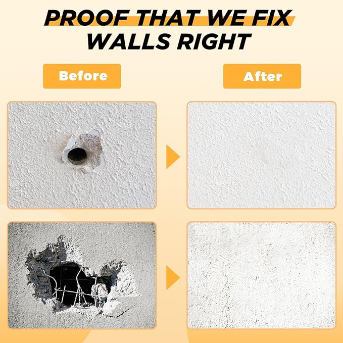 20 Pack Drywall Patch, 2/4/6/8 Inch Drywall Repair Patch, Large Hole Patch Repair for Drywall, Quick & Easy Wall Repair, Use with Wall Filler & Spackle