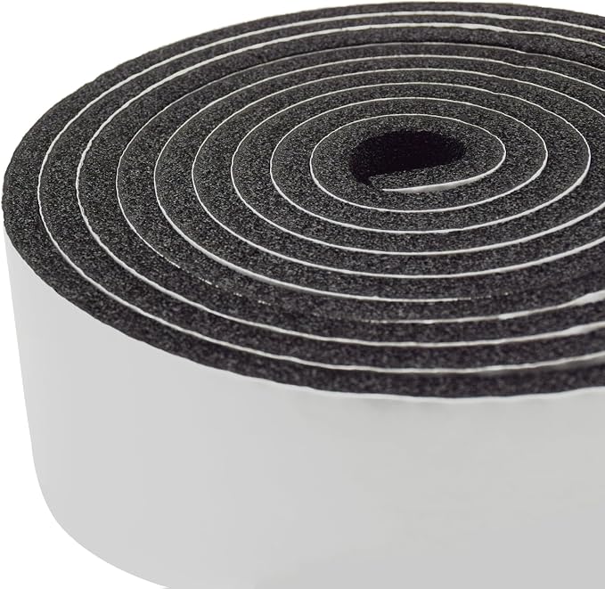 DOBTIM Pipe Insulation Foam Wrap Tape, Self Adhesive with High Resilience for Pipe Insulation Wrap 13 Ft Long x 3 Inch Wide x 3/8 Inch Thick