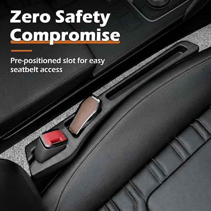 No Drop Seat Guard, Car Seat Gap Filler, Car Gap Filler Organizer, Universal Drop Seat Guards for Cars, Car Accessories Interior Prevent Stop Cellphone Wallet Keys Coins and Card from Dropping