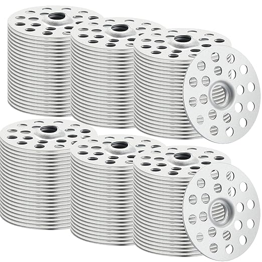 300 Pieces 1 Inch Plaster Washers for Repairing Ceilings Metal Washers for Screws Plaster Repair Rings Buttons for Wall Ceiling Drywall Repair