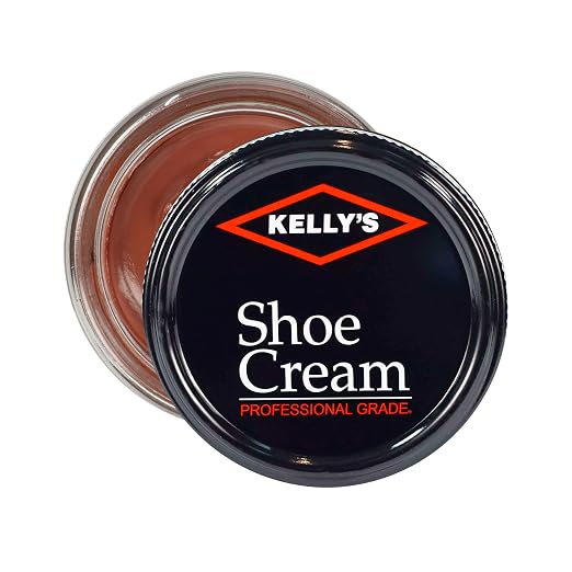 Kelly's Sandalwood Shoe Polish 1.5 oz - Professional Leather Shoe Cream