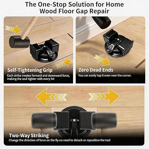 Floor Gap Fixer Tool,Heavy Duty Floor Gap Fixer Tool with Enhanced Suction Cup,Flooring Gap Repair Tool for Laminate, Vinyl, Wood & Tile Flooring,Laminate Plank Gap Repair Tool