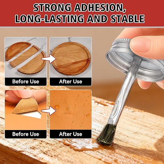 Bondtech Contact Cement Adhesive, Professional Neoprene Contact Adhesive, Strong Bonding for Woodworking, Leather, Repairs and Crafts (4.16 Ounce)