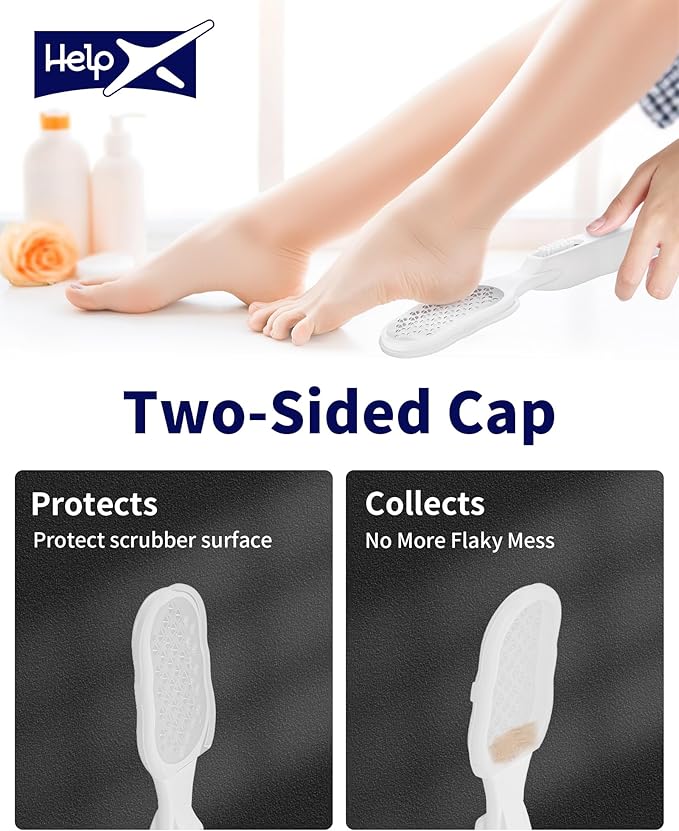 Foot Scraper, Foot Rasp, Foot Files Callus Remover, Foot Scrubber Dead Skin Remover Tool, Heel File to Remove Hard Skin and Corns, for Dry and Wet Feet