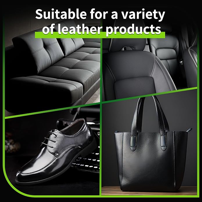 Leather Cleaner Conditioner Car Interiors Care Kit Seat Purses Bags