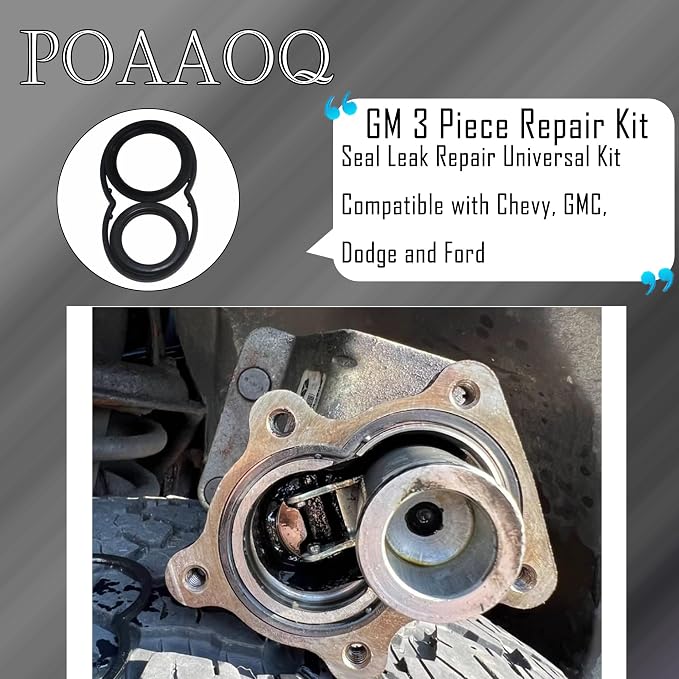 GM 3 Piece Repair Kit Seal Leak Repair Universal Kit Compatible with Chevy, GMC, Dodge and Ford