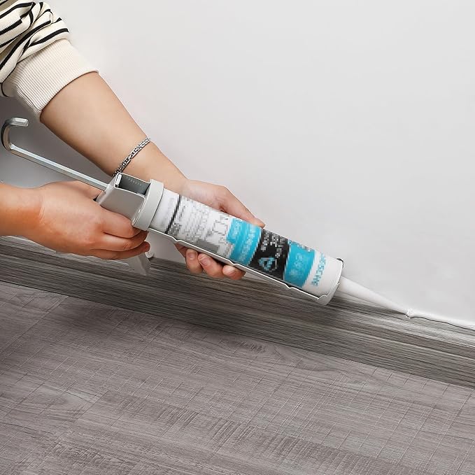 Bates- Caulking Silicone Gun, 10:1 Thrust Ratio, Hand Caulking Guns, No Drip