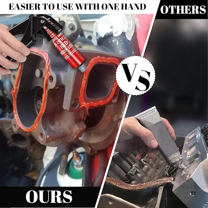 TYUJIGINE Tube Extrusion Tool - Efficient RTV and Silicone Dispenser that maximizes The use of All Material in The Tube and Prevents Material Waste(Black)