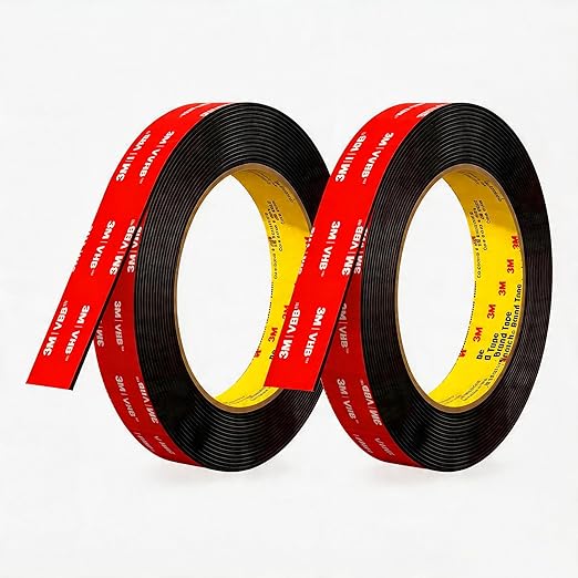 3M Double Sided Acrylic Foam Tape 2 Pack 1" Heavy Duty Mounting Tape Waterproof Weather Resistant for Deck Fence Repair Treated Lumber Indoor Outdoor Use