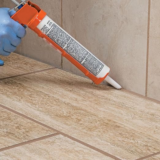 Mapei Keracaulk S Premium, Paintable, Sanded, Siliconized Acrylic Caulk, Expertly Formulated to Match Grout Colors, 10 oz., 5104 Timberwolf- Sanded