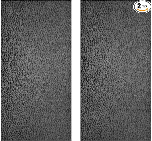 2PCS Leather Repair Patch Tape for Car Seats, Self Adhesive Leather Repair Patch Vinyl Repairs Kit, Waterproof PU Upholstery Tape for Furniture Couch Chair, Sofa Seat Repairs 4 x 8 Inch (Black)