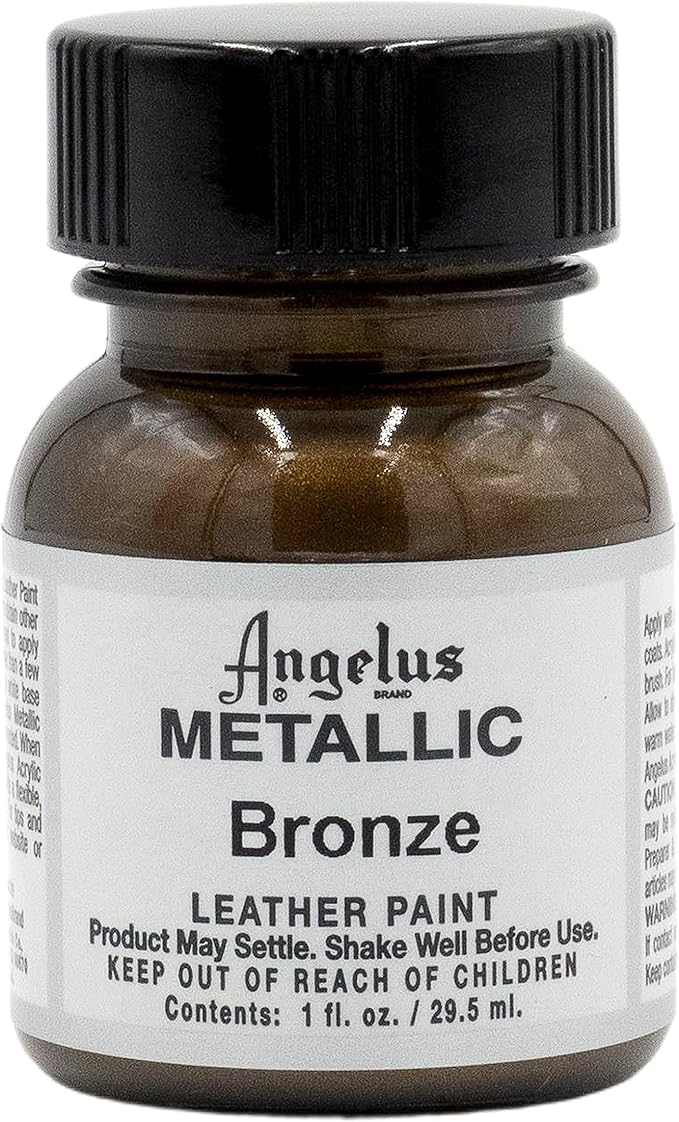 Angelus Metallic Leather Paint, 1 oz., Bronze