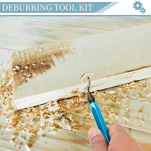 Deburring Tool with 12 HSS Blades, 12 High-Speed Steel Blades for 3D Prints, Metal, PVC & Plastic