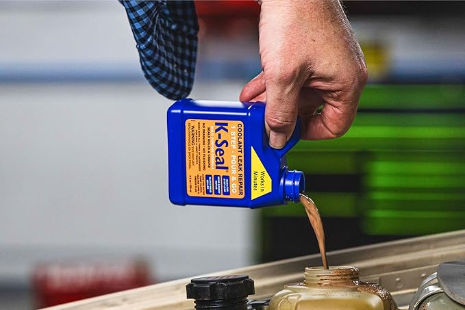 K-Seal ST5501 Multi-Purpose One Step Coolant Leak Repair, 8oz, Pour and Go, Mixes with All Antifreeze, No Flushing Required
