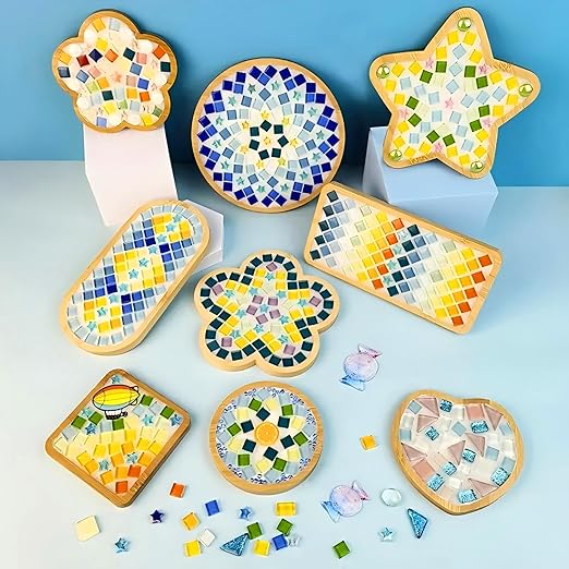 Mosaic Crystal Grout, Mosaics Tile Tools, Mosaic Tile Accessories – Essential for Handmade Grouting and Perfect for DIY Craft Projects (White, 8.8oz)