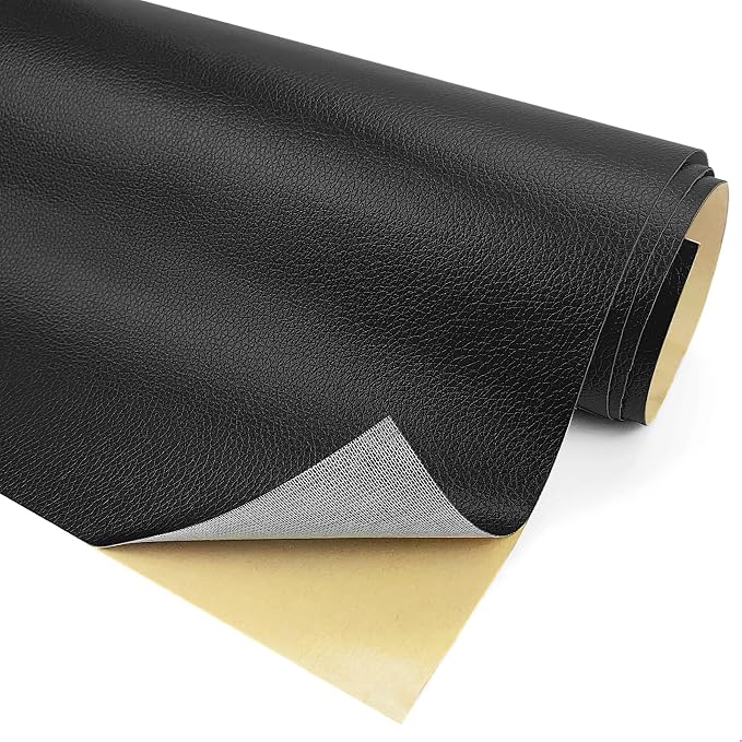 MOJOTORY Leather Repair Patch, Black, 3 x 60 Inches | Soft Touch Leather Repair Tape, Invisible Repair, Large Size, Vinyl Repair Patch for Furniture Couch Sofa Office Chair Seat
