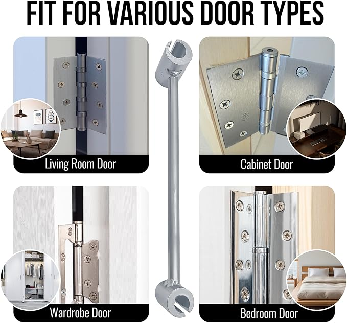 Door Hinge Gap Adjustment Wrench Tool - Universal Door Hinges Bender Adjuster & Spanner for Residential Commercial Doors - Gap & Hinge Hole Adjusting Repair Tool (8mm - 19mm)