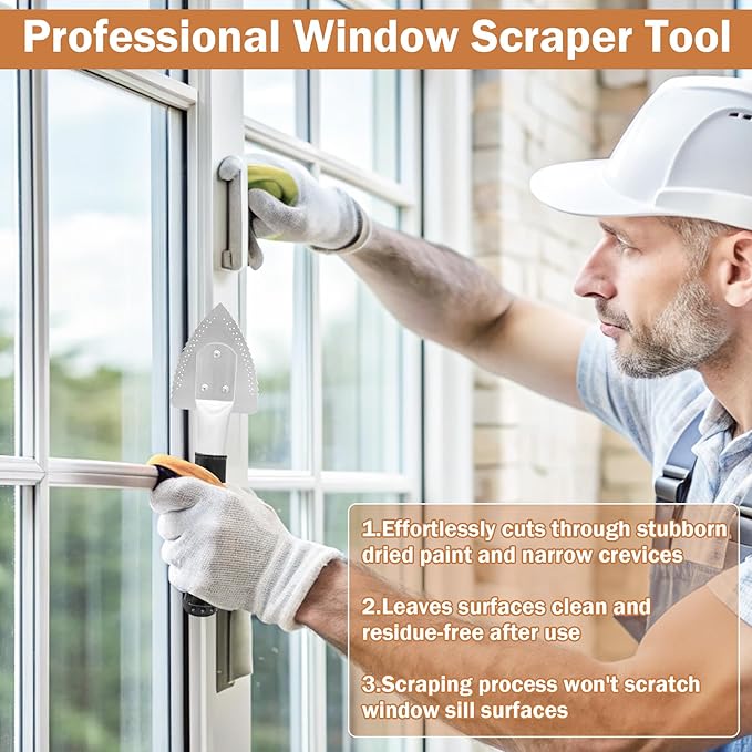 BigEmpty 45200 Metal Window Zipper Opener Deglazing Tool and Scraper Cuts Dried Paint Hardened Caulk